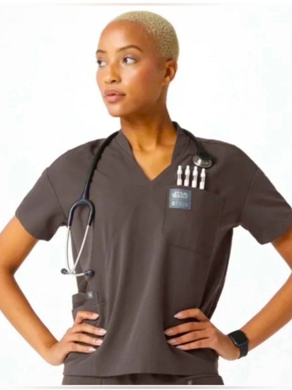 Figs x Star Wars Scrubs Faux Wrap Shirt NWT Small S